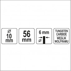 YT-61723 YATO Freza pentru metal diametru 10 mm, l..